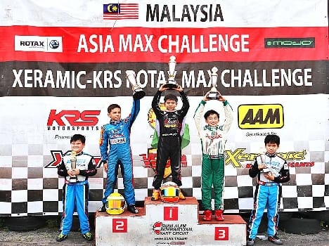 sahan won car racing comptition in malasiya